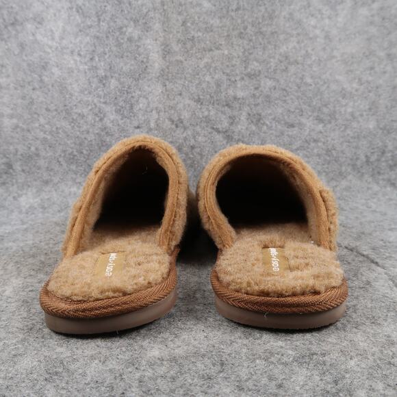 Easy Spirit Shoes Womens 9/10 Slippers Mule Slip On Faux Fur Comfort Casual Tan - Picture 4 of 11